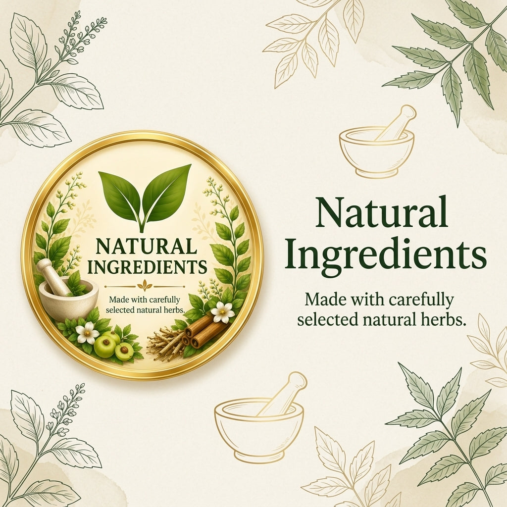 100% Ayurvedic - Pure Ayurvedic formulation.
